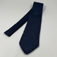 LOUIS VUITTONルイヴィトンネクタイネイビーダミエシルク