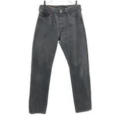 リーバイス 90s 96年 501 USA製 オールド 後染め ブラック デニムパンツ W32 チャコールグレー Levi's ジーンズ メンズ