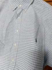 お勧め ポロ チェック 半袖 シャツ 2XLT オーバーサイズ