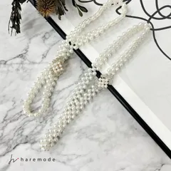 ベルト レディース ゴム 細い パール 結婚式 お呼ばれ 簡単 ウエストマーク パーティー バックル フォーマル フックタイプ haremode B-12