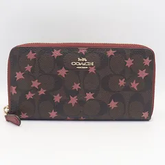 未使用品 コーチ シグネチャー F39085 ブラウン スター ゴールド金具 レディース長財布 OGH 2000000 NSK