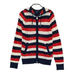 サイズ：M CALLAWAY キャロウェイ  ニットジップパーカー ボーダー柄 ネイビー系 [240101253702] ゴルフウェア レディース ストスト