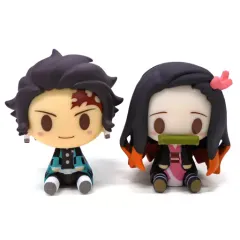 【中古】トレーディングフィギュア 竈門炭治郎・竈門禰豆子 ちょこのっこ フィギュア 「一番くじ 鬼滅の刃 ～弐～」 C賞