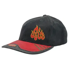 NIKE(ナイキ) 1996 AIR BAKIN Fire Pattern Cap エア ベイキン ファイアーパターン キャップ U7WDI ブラック×レッド 90's 90年代 ヴィンテージ