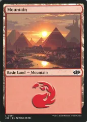 【中古】マジックザギャザリング 0091[L]：【J25】Mountain/山