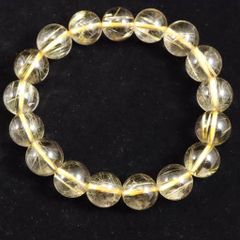 ゴールドルチルクォーツ ブレスレット 上杉柊平さん着用風【14mm