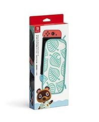 [중고] [닌텐도 순정품]Nintendo Switch 운반 케이스 얽힌 어깨 숲 에디션 ~ 타누키 알로하 무늬 ~ 화면 보호 시트 포함