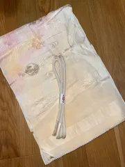 【美品】正絹 帯揚げ 帯締め セット　オレンジ　黄色　淡いオレンジ　淡いピンク　ピンク 　礼装用 冠婚葬祭 女性 婦人 レディース 和装小物 和装 着物 留袖 訪問着 振袖　kimono #きもの猫田 T076