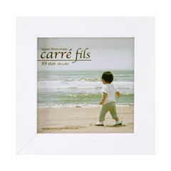89_ホワイト_単品 ハクバ HAKUBA フォトフレーム スクウェア 木製 額 カレ フィス 89 ましかく サイズ (89×89mm) 1面 ホワイト スクエア 木製 FSQCF-89WT