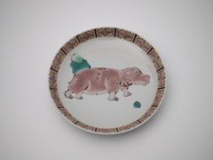 矢板緑 鹿 オーバルプレート リムプレート 22cm 希少 - メルカリ
