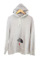 プレイ コムデギャルソン PLAY COMME des GARCONS THE NORTH FACE スウェット プルオーバー パーカ グレー AE-T204 パーカ グレー LLサイズ 103MT-2178