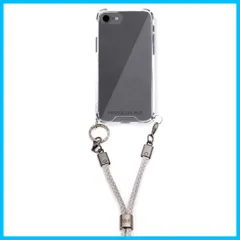 【特価セール】iPhone SE 3/SE 2/8/7 ケース ロープショルダーストラップ付き PHONECKLACE クリア [ クロスボディフォンケース 首かけ 斜めがけ 肩掛け ネックストラップ スマホ ] グレー PN22757iSE3【国内正規品】