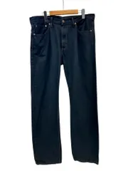 Levi’s (リーバイス) 505 後染めブラックデニム ジーンズ 裾シングルチェーン 古着 バングラデシュ製 CA00342 W36 L32 黒 メンズ/028