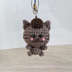 아미구루미 리젠트 냥코 고양이 차 그레이 스트랩