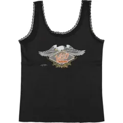 古着 90年代 STARS&STRIPES Harley-Davidson ハーレーダビッドソン 鷲柄 イーグル柄 クロップド丈 タンクトップ USA製/eaa565470