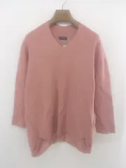◇ SHIPS シップス Vネック 長袖 ニット カットソー サイズ ONE ピンク系 レディース P  【1302220005513】