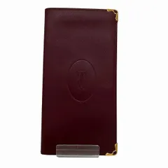 カルティエ　マストライン　ボルドー　札入れ　財布　2つ折り長財布　レディース