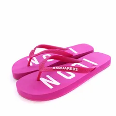 ディースクエアード DSQUARED2 FLIP FLOPS ICON ビーチサンダル トング ラバー 38 24cm ピンク /KH ■GY29のサムネイル