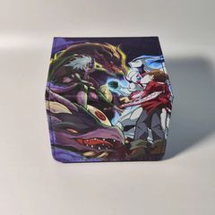 デッキケース　遊城十代　ユベル　ネオス　GX　レザー　カードケース　横入れ