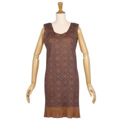 HERMES - 未使用 エルメス HERMES ニット セーター 22AW Le Tresor de Medor Rayure ツイルレーヌ シルク切替 総柄 トップス レディース 38(M相当) グリーン 未使用 エルメス HERMES ニット セーター 22AW Le Tresor de