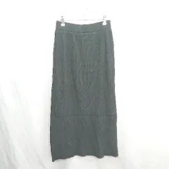 ◇ ⊇ niko and … ニコアンド ニット ロング丈 タイト スカート サイズL ブラック レディース E  【1411210004310】