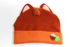 東京ディズニーリゾート ニットキャップ ファンキャップ デール グッズ 帽子 レディース 58サイズ オレンジ TOKYO Disney RESORT 【中古】