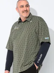 le coq sportif  (ルコックスポルティフ) GOLF 吸汗速乾 ストレッチ UPF50+ 長袖インナー付き 半袖 ポロシャツ