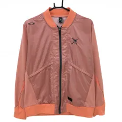 【美品】オークリー ジャケットブルゾン オレンジ 異素材切替 メンズ M ゴルフウェア Oakley