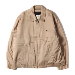 BROOKS BROTHERS ブルックスブラザーズ ジャケット サイズ:L ライナー付き ワンポイント刺繍 ツイル ハリントン ジャケット ジップ ブルゾン 取り外し可能 中わた OUTERWEAR ベージュ アウター コート アメカジ トラッドのサムネイル