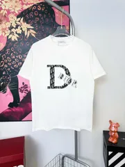 【今日特価】DIOR Monogram Patch Embroidery T-Shirt