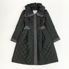 34j27《美品》 Rene ルネ TISSUE ロイヤルスウィート キルティングコート ロングコート 中綿 日本製 6438040 38 ダークブラウンo07tのサムネイル