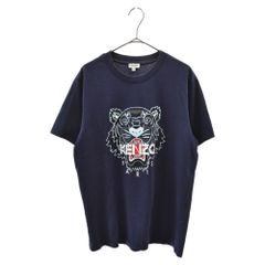 KENZO (켄조) 타이거 프린트 반소매 T셔츠 컷소 네이비 F755TS0504YY