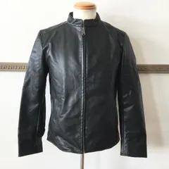 8318 nano universe ナノユニバース NUC21BLS204TY シングルライダースジャケット Sサイズ フェイクレザー ブラック 合成皮革