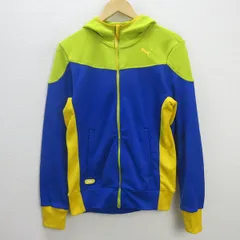 G■プーマ/PUMA フルジップパーカー/スポーツウェア【M】灰/men's/青/men's/44【中古】■