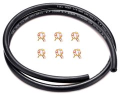 【在庫処分】Pronese 燃料ホース 内径６mm ガソリンホース ３層管 燃料ホース 全長１m ホースクランプ ６個付き 耐油 耐圧 耐腐食性 高性能ホース バイク・自動車・芝刈り機用