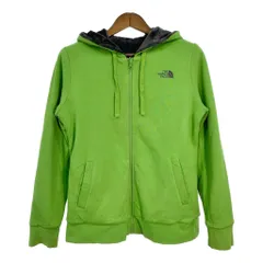 THE NORTH FACE ノースフェイス リバーシブル フリースパーカー アウトドア グリーン (レディース L) 中古 古着 S6467