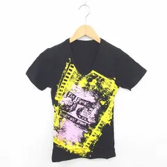 ロエン Roen 箱付き トーマス コラボ Tシャツ カットソー Vネック プリント 綿 コットン 半袖 XS 黒 ブラック /TT12のサムネイル