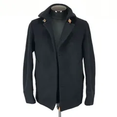 ボタンなし特価★エディフィス/EDIFICE★裏地キュプラ/100％ウールコート【44/メンズS/紺/navy】Coat/Jacket/Jumper◆zBH623<sale>のサムネイル