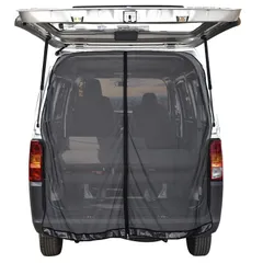 力磁石付き メッシュ 通気性よし 換気 虫除け 防災 バックドア専用 カーテン 楽らくマグネット アウトドア 車中泊 車中泊グッズ 網戸 カー用品 リアゲート 160cm*160cm 車用 1枚入り 防虫ネット CT113 ZATOOTO