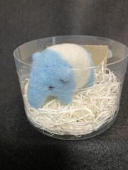 【羊毛フェルトマスコット】バクちゃんず・水色