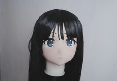 ★即納 3/4マスク カツラ付き NO.701 マスク ドール ヘッドロリータ人形 コスプレ 仮装 変装 着ぐるみ コスチューム kigurumi