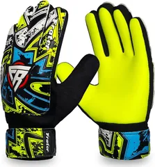 Being fit プロフェッショナル ゴールキーパーグローブ 高耐久 グリップ強化設計 サイズ 8 大人用(イエロー,  Size 8 suitable for Ad)のサムネイル