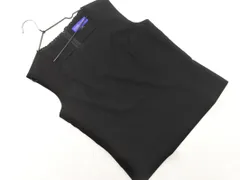 CARVEN ROND POINT カルヴェンロンポワン スクエアネック ノースリーブ ブラウス シャツ size9/黒 ■◆ レディースのサムネイル