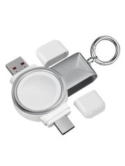 【新着商品】AORRIKI 2 in 1 for Apple Watch用 充電器 USB-C と USB-A アップルウォッチ 充電器 ケーブル不要 磁気 無線 ポータブル 持ち運び便利 ワイヤレス 急速 Apple Watch Series 10/9 8/
