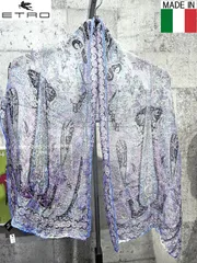 ETRO イタリア製 ペイズリー柄 シルク ストール エトロ