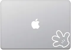 【在庫処分】カインドストア MacBook Air/Pro 11 / 13インチ マックブック ステッカー シール ミッキー ハンド Mickey ホワイト M750-W