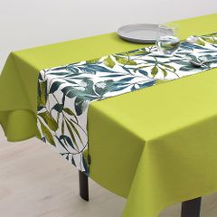 【迅速発送】スタイルデコール(STYLE Decor) テーブルランナー・テーブルセンター (30cm×100cm) 綿100% リバーシブルタイプ ボタニカルリーフ W2600800