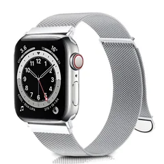 【数量限定】CAERMA コンパチブル アップルウォッチ バンド 38mm 40mm 41mm 42mm 44mm 45mm 49mm コンパチブル Apple Watch バンド ステンレス留め金製 男女兼用 長さ調節 強力な磁 通気 メッシュ ベルト コン