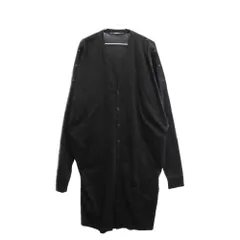 LIMI feu (リミフゥ) LH-T43-049 19SS ショルダーボタンデザイン ストレッチロングカーディガン ブラック レディースのサムネイル