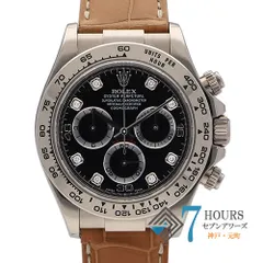 107773 ROLEX ロレックス 116519G コスモグラフデイトナ ブラック ホワイトゴールド レザー（クロコ） P番 自動巻き 当店オリジナルボックスのサムネイル